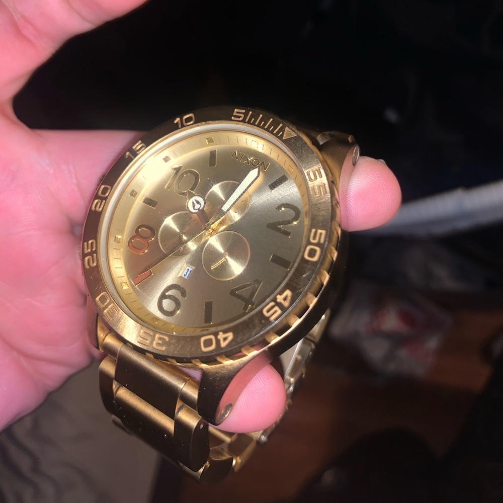 Gold Nixon 51-30 watch